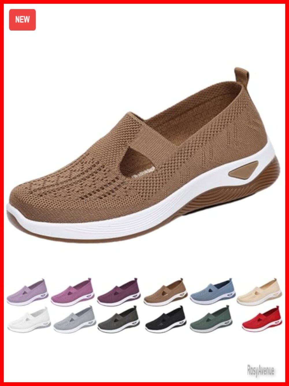 Women's Orthopedic Walking Shoes Woven Breathable Lightweight Non-Slip Arch